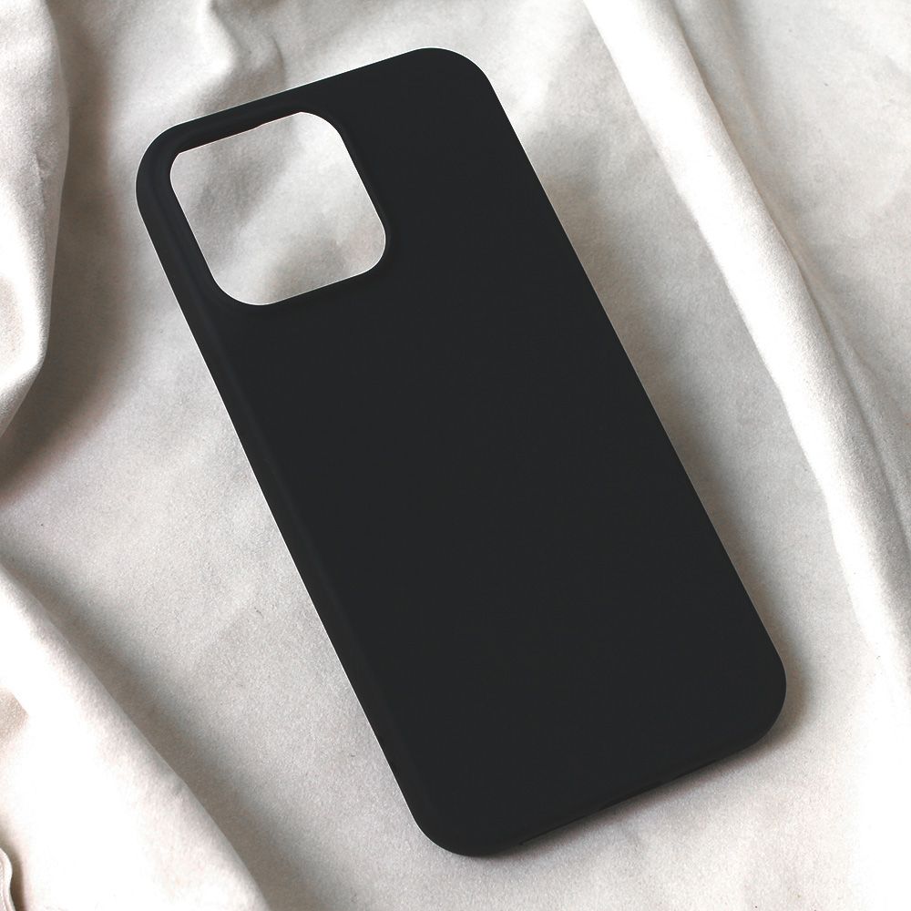 Maska za Apple iPhone 15 Pro Max — Teracell Soft Velvet, crna
