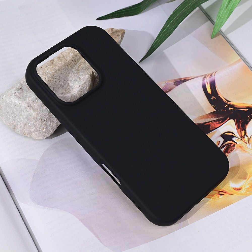 Maska za Apple iPhone 16 Pro — Teracell Soft Velvet, crna