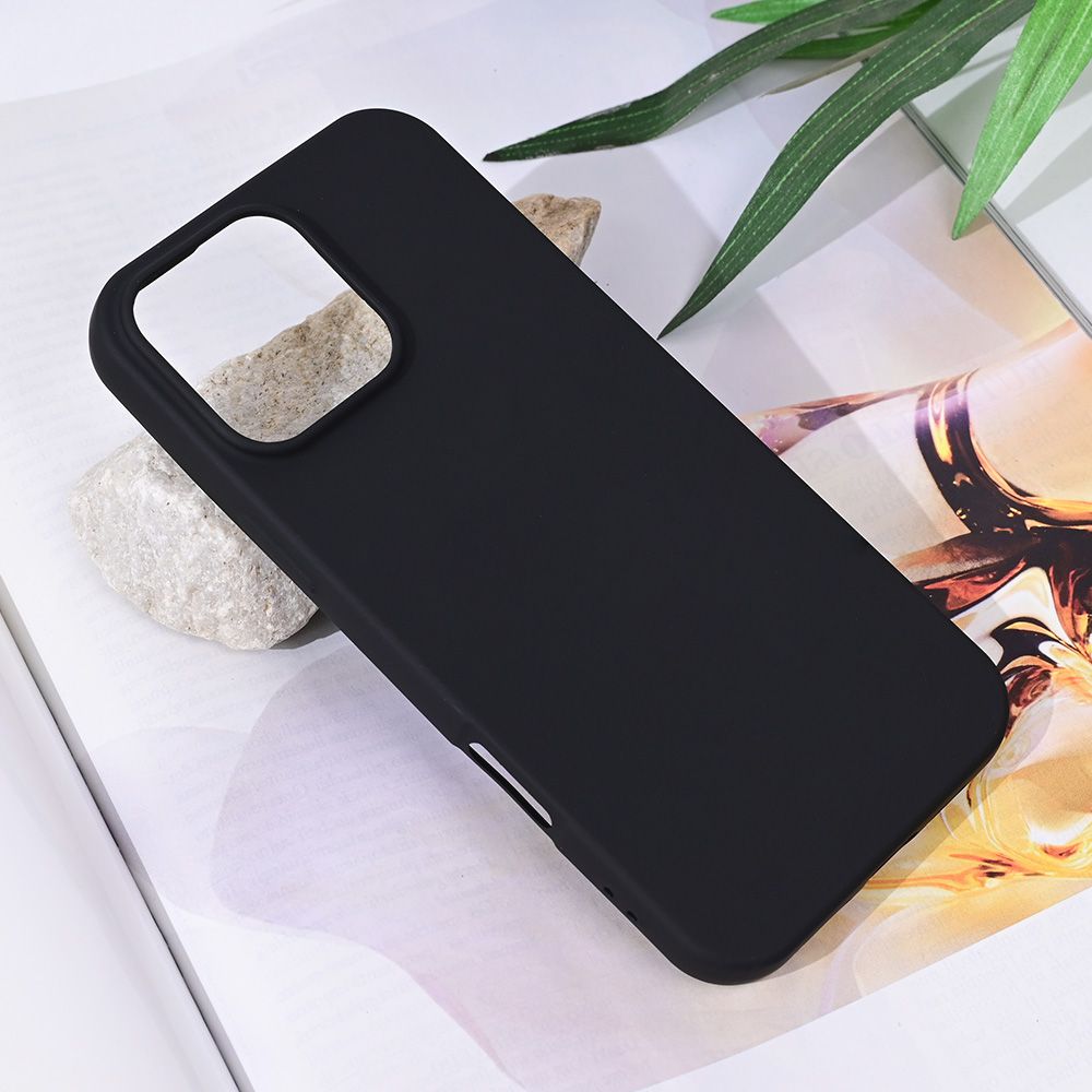 Maska za Apple iPhone 16 Pro Max — Teracell Soft Velvet, crna