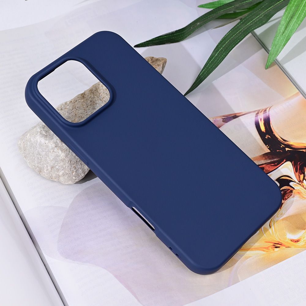 Maska za Apple iPhone 16 Pro Max — Teracell Soft Velvet, tamno plava