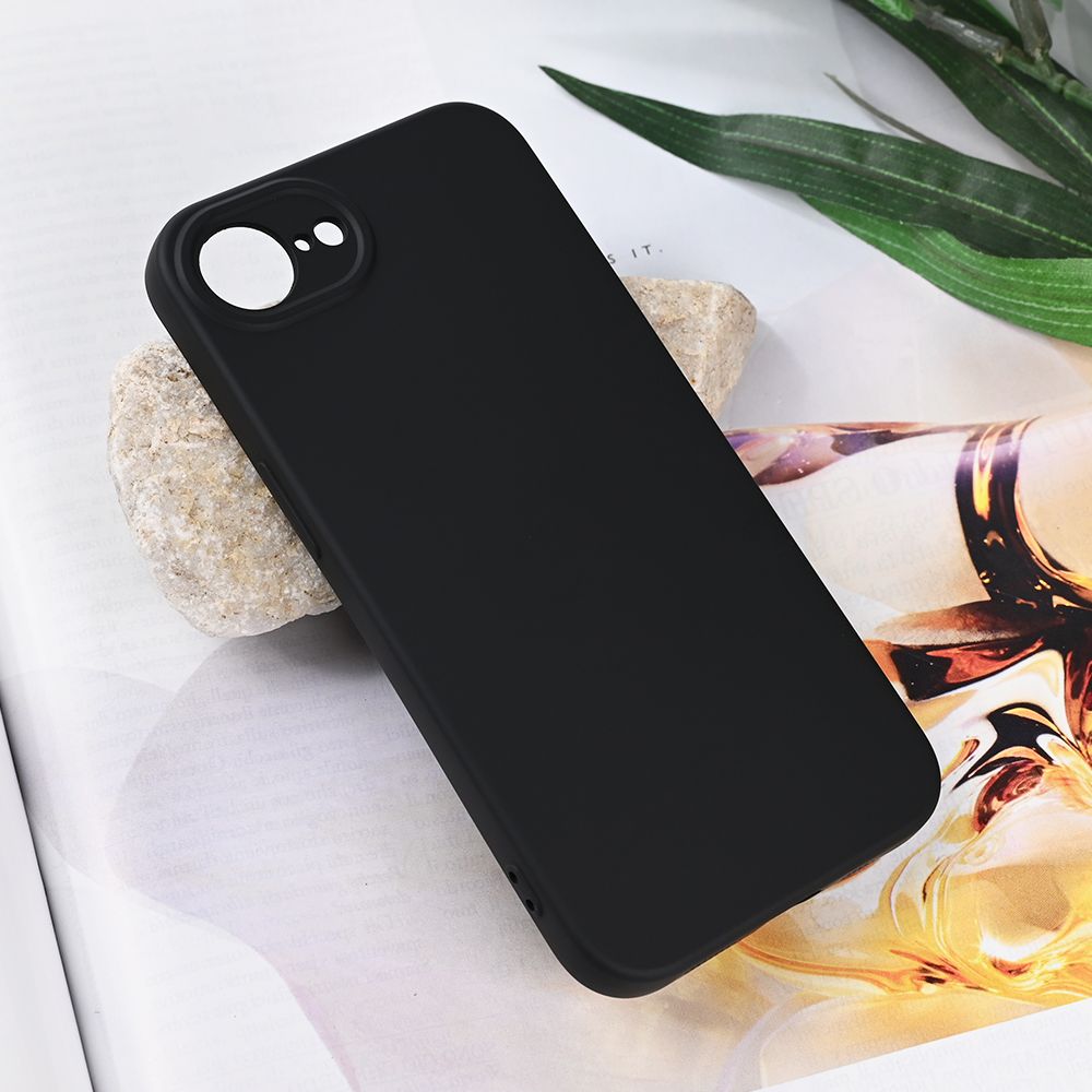 Maska za Apple iPhone 16e — Teracell Soft Velvet, crna