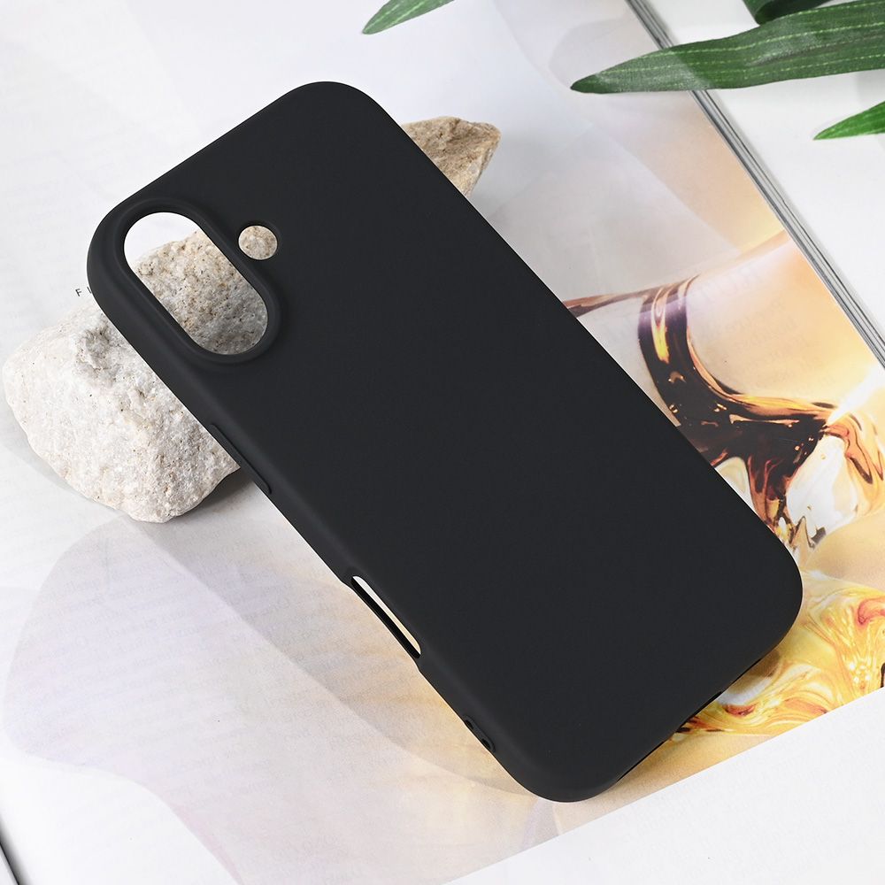 Maska za Apple iPhone 17 — Teracell Soft Velvet, crna