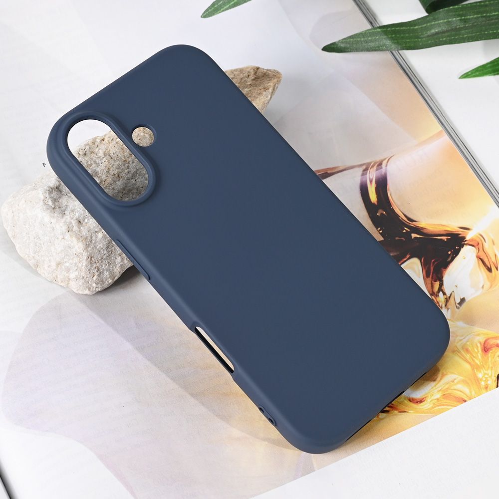 Maska za Apple iPhone 17 — Teracell Soft Velvet, tamno plava
