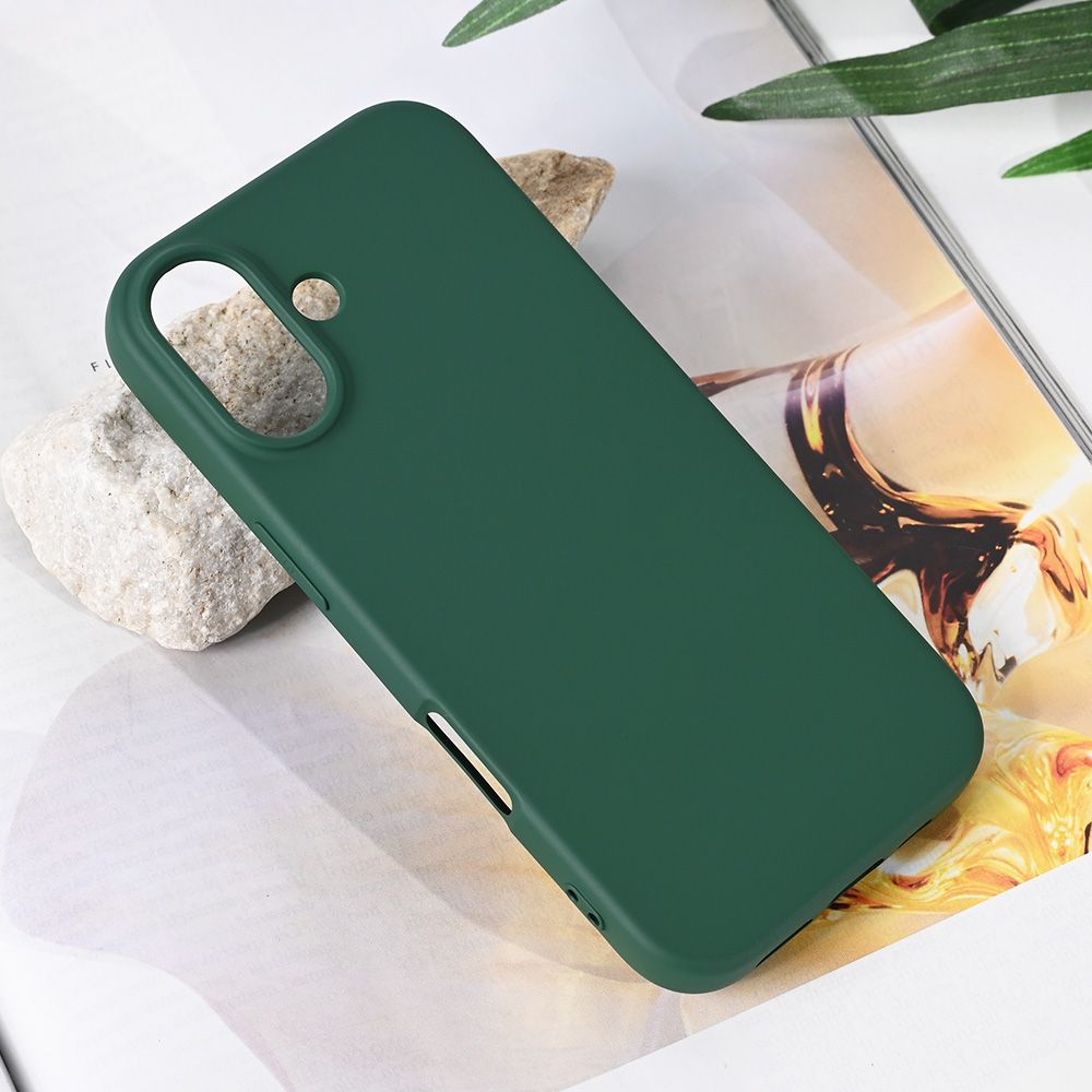 Maska za Apple iPhone 17 — Teracell Soft Velvet, tamno zelena