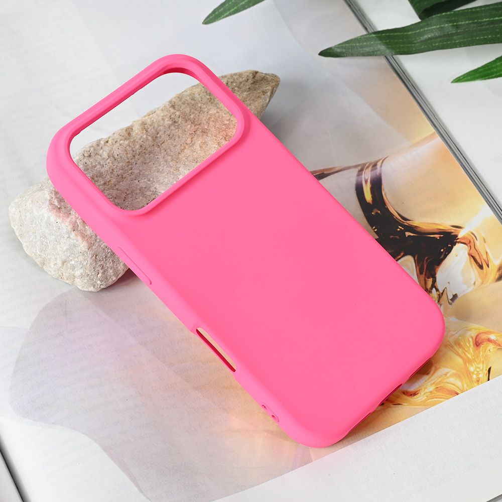 Maska za Apple iPhone 17 Pro — Teracell Soft Velvet, pink