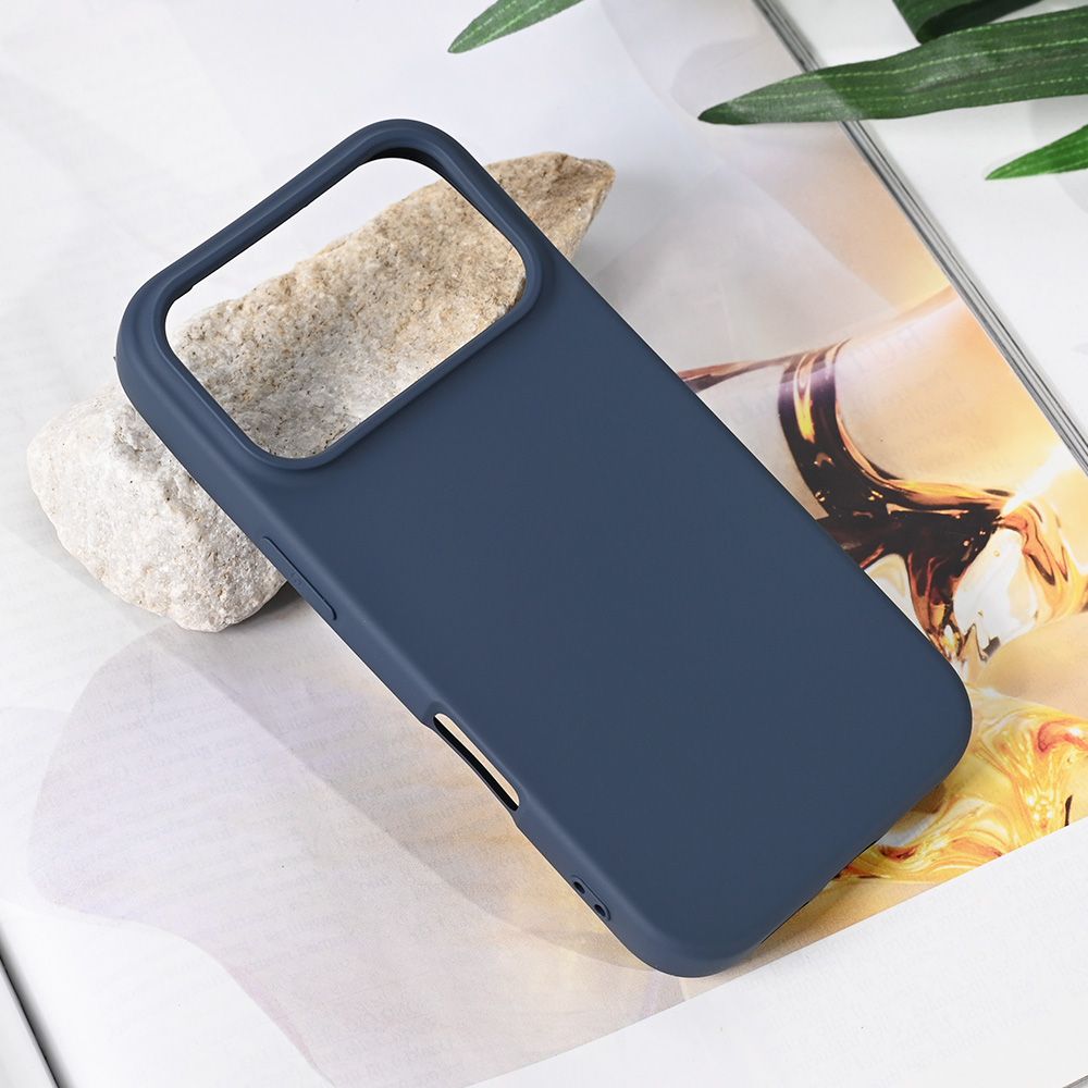 Maska za Apple iPhone 17 Pro — Teracell Soft Velvet, tamno plava