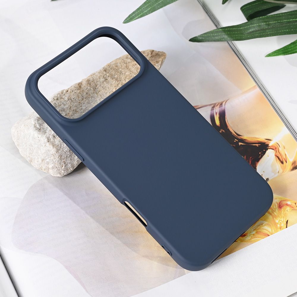 Maska za Apple iPhone 17 Pro Max — Teracell Soft Velvet, tamno plava