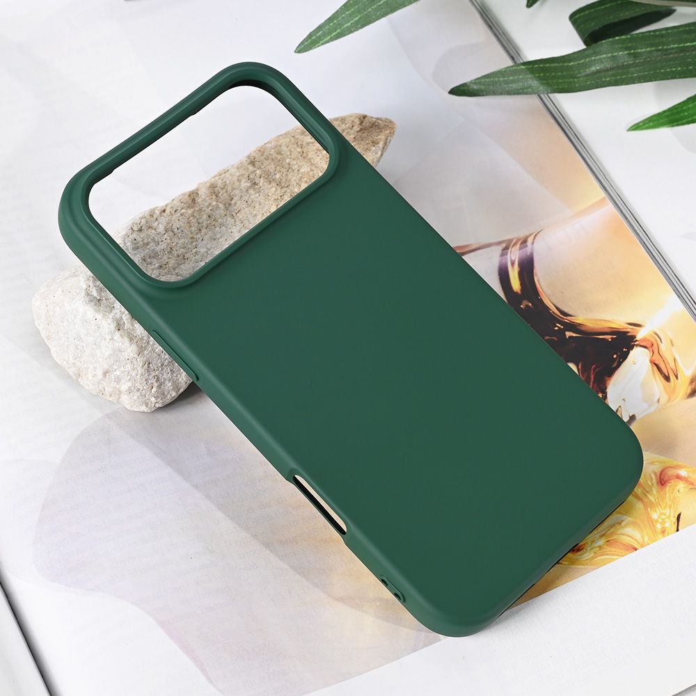 Maska za Apple iPhone 17 Pro Max — Teracell Soft Velvet, tamno zelena
