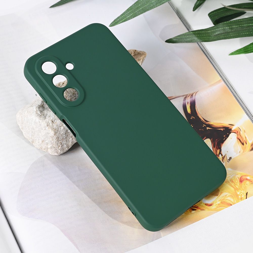 Maska za Samsung Galaxy A17 4G — Teracell Soft Velvet, tamno zelena