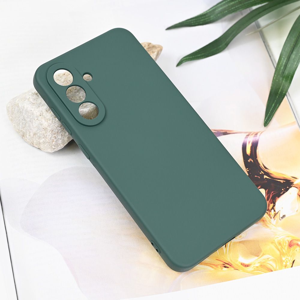 Maska za Samsung Galaxy A36 5G — Teracell Soft Velvet, tamno zelena