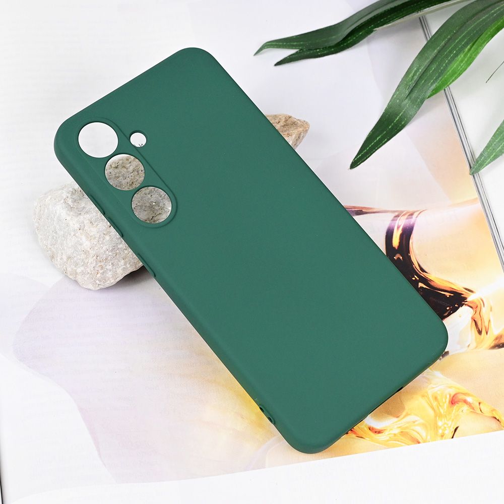 Maska za Samsung Galaxy S24 FE — Teracell Soft Velvet, tamno zelena