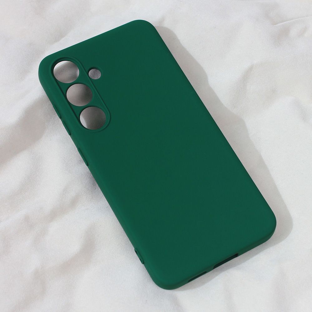 Maska za Samsung Galaxy S24 — Teracell Soft Velvet, tamno zelena