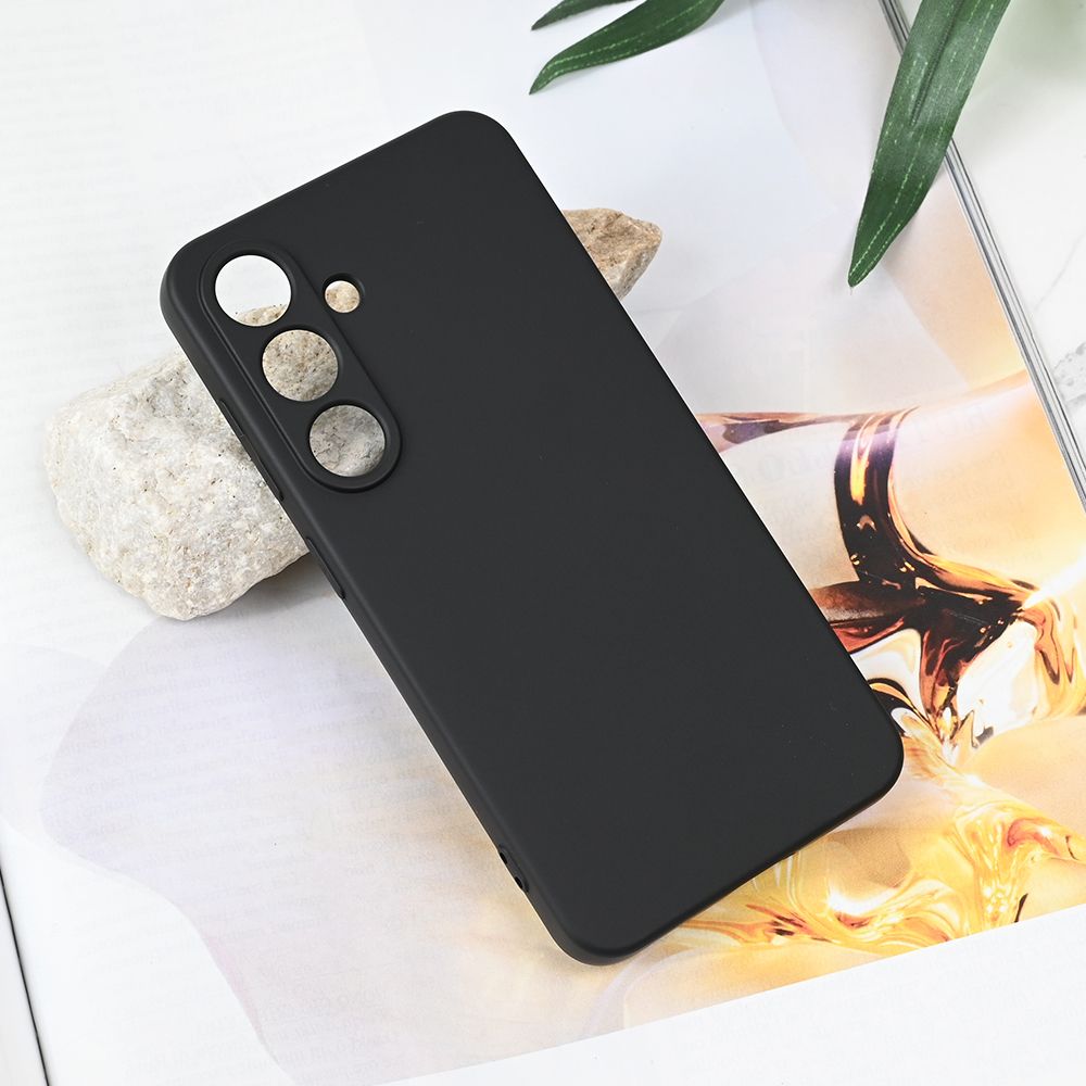 Maska za Samsung Galaxy S25 — Teracell Soft Velvet, crna