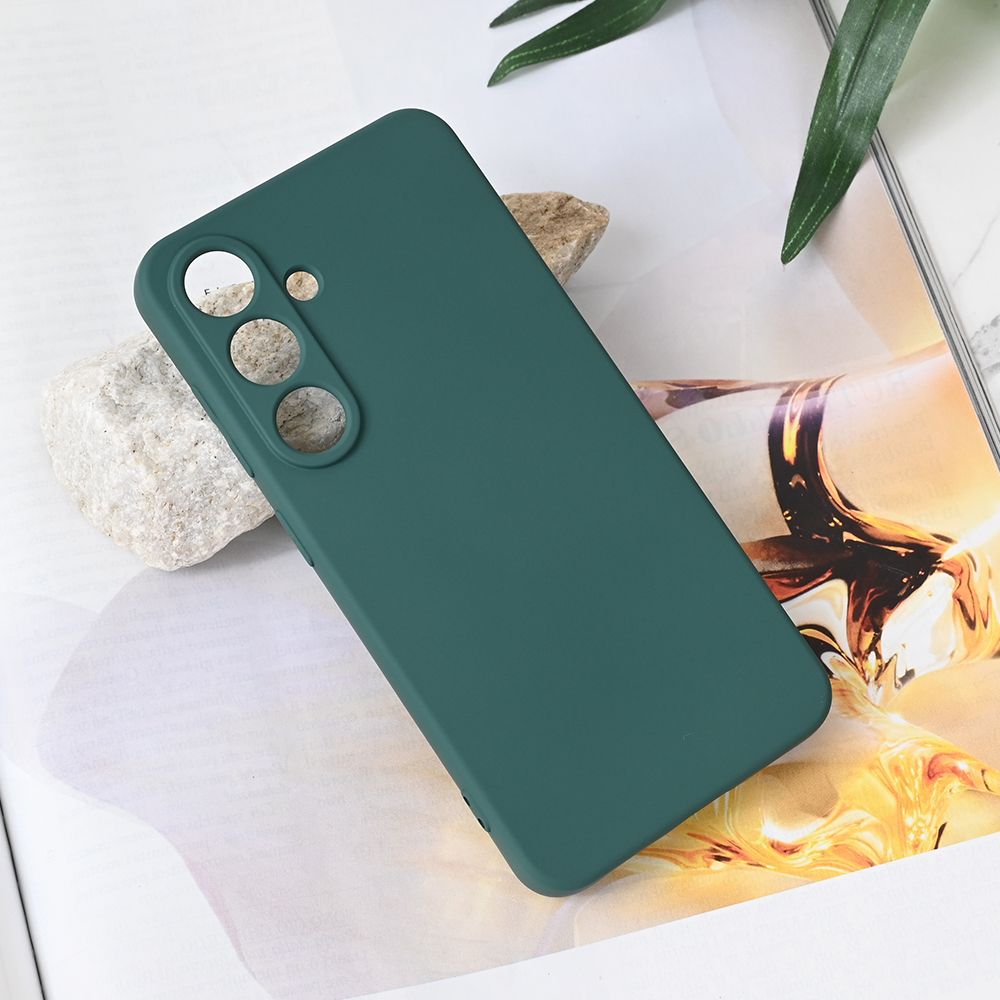 Maska za Samsung Galaxy S25 — Teracell Soft Velvet, tamno zelena