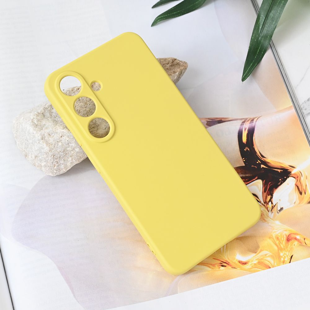 Maska za Samsung Galaxy S25 — Teracell Soft Velvet, zuta
