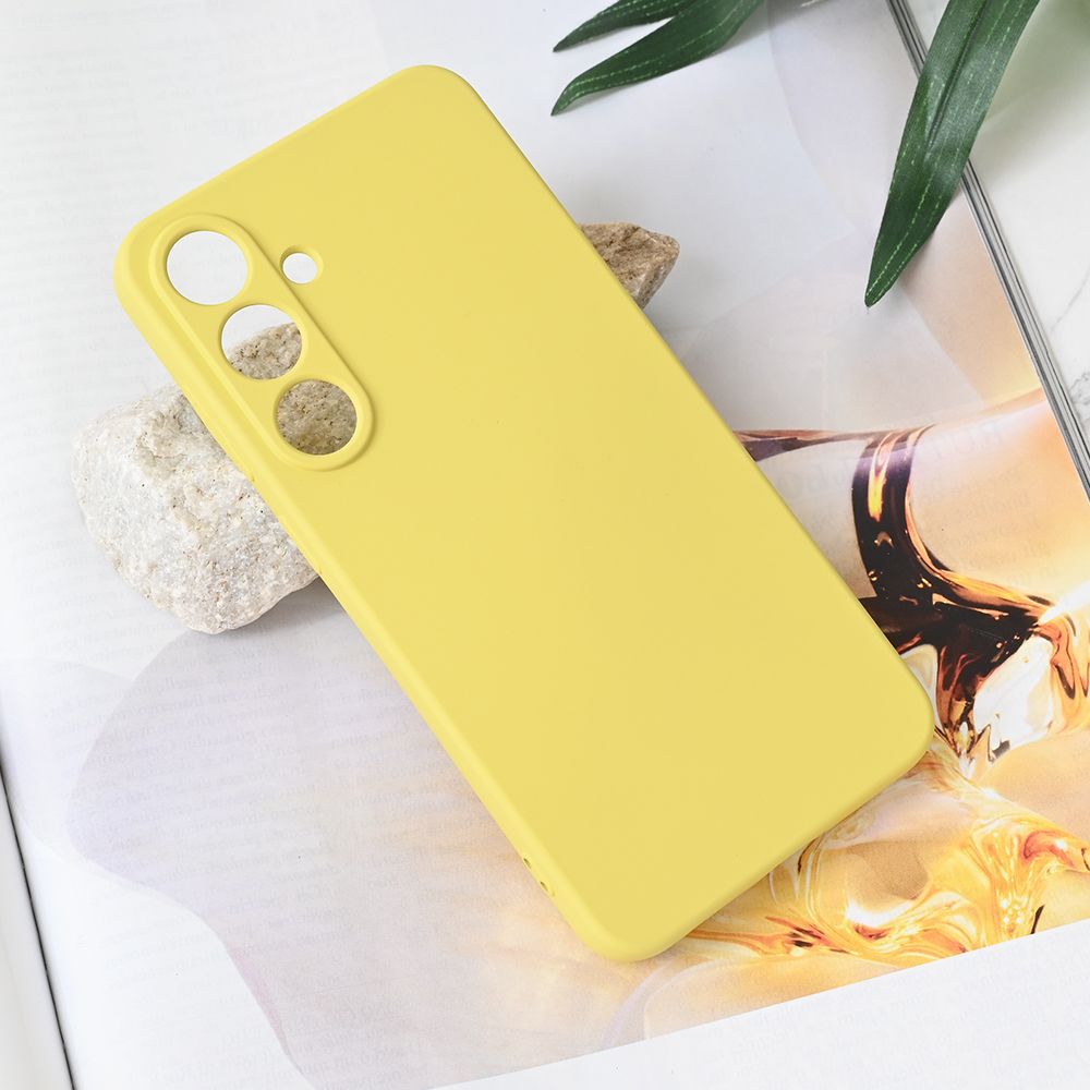 Maska za Samsung Galaxy S25 Plus — Teracell Soft Velvet, zuta