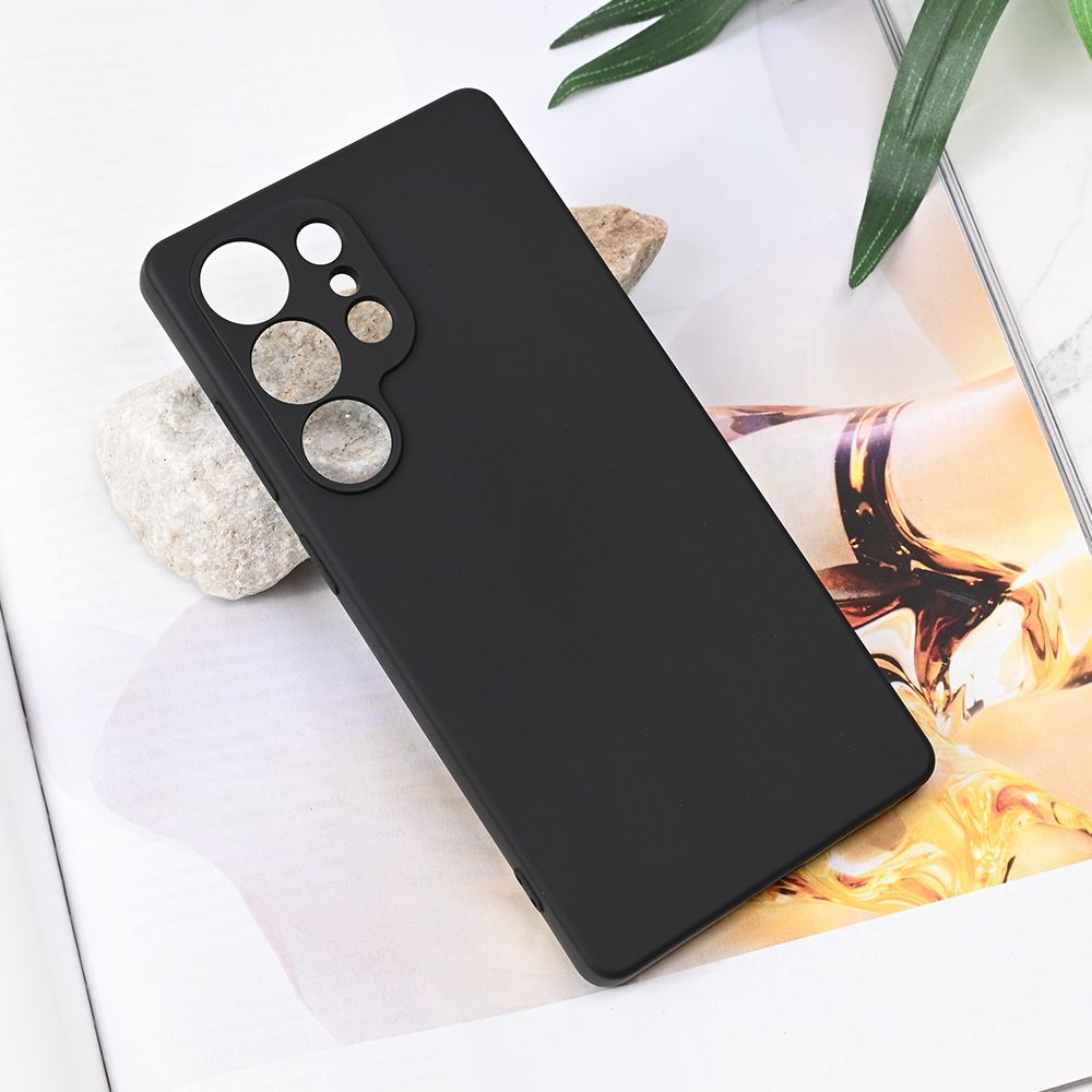 Maska za Samsung Galaxy S25 Ultra — Teracell Soft Velvet, crna