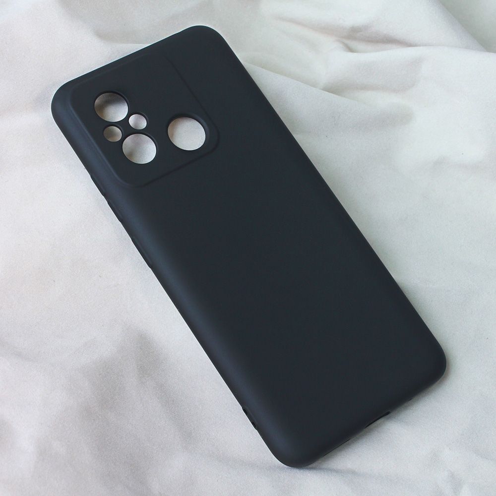 Maska za Xiaomi Redmi 12C — Teracell Soft Velvet, crna