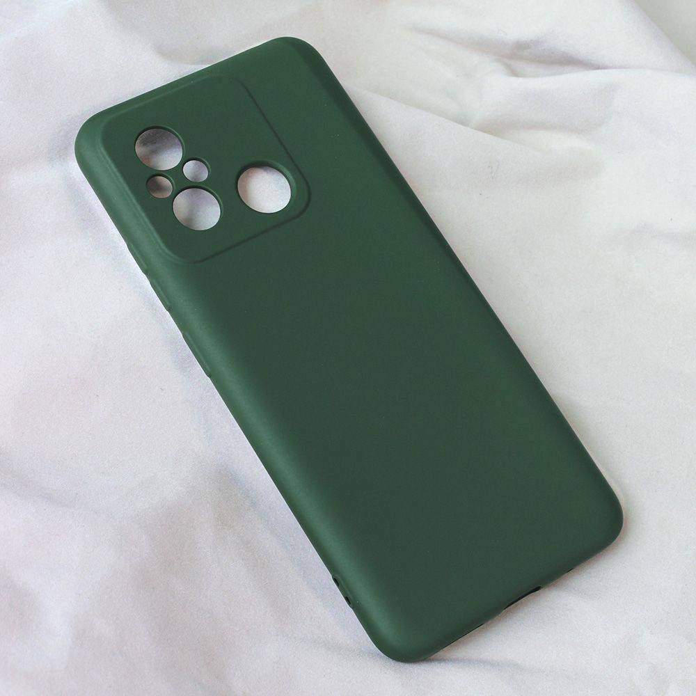 Maska za Xiaomi Redmi 12C — Teracell Soft Velvet, tamno zelena