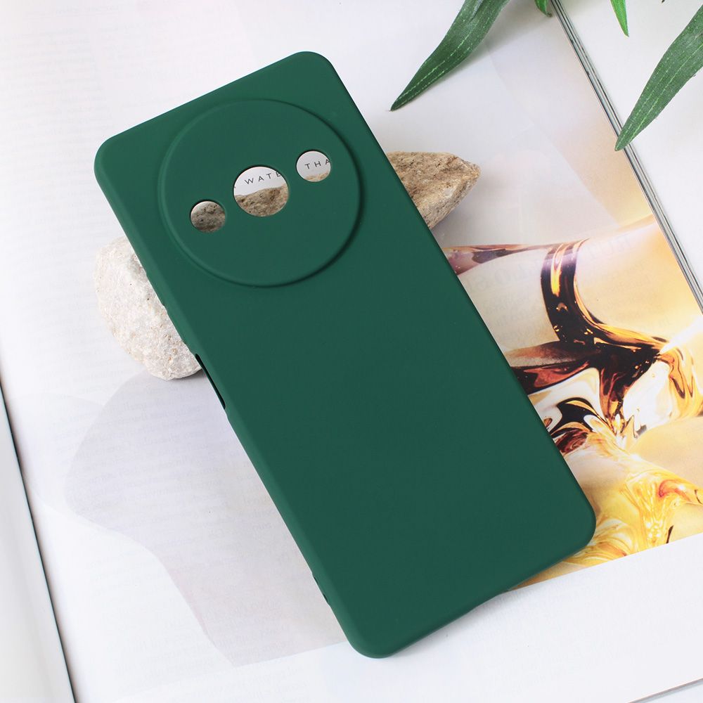 Maska za Xiaomi Redmi A3 — Teracell Soft Velvet, tamno zelena