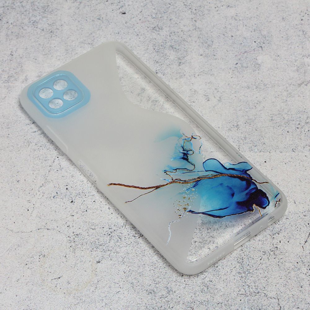 Maska za Samsung Galaxy A22 5G — Water Spark, tamno plava