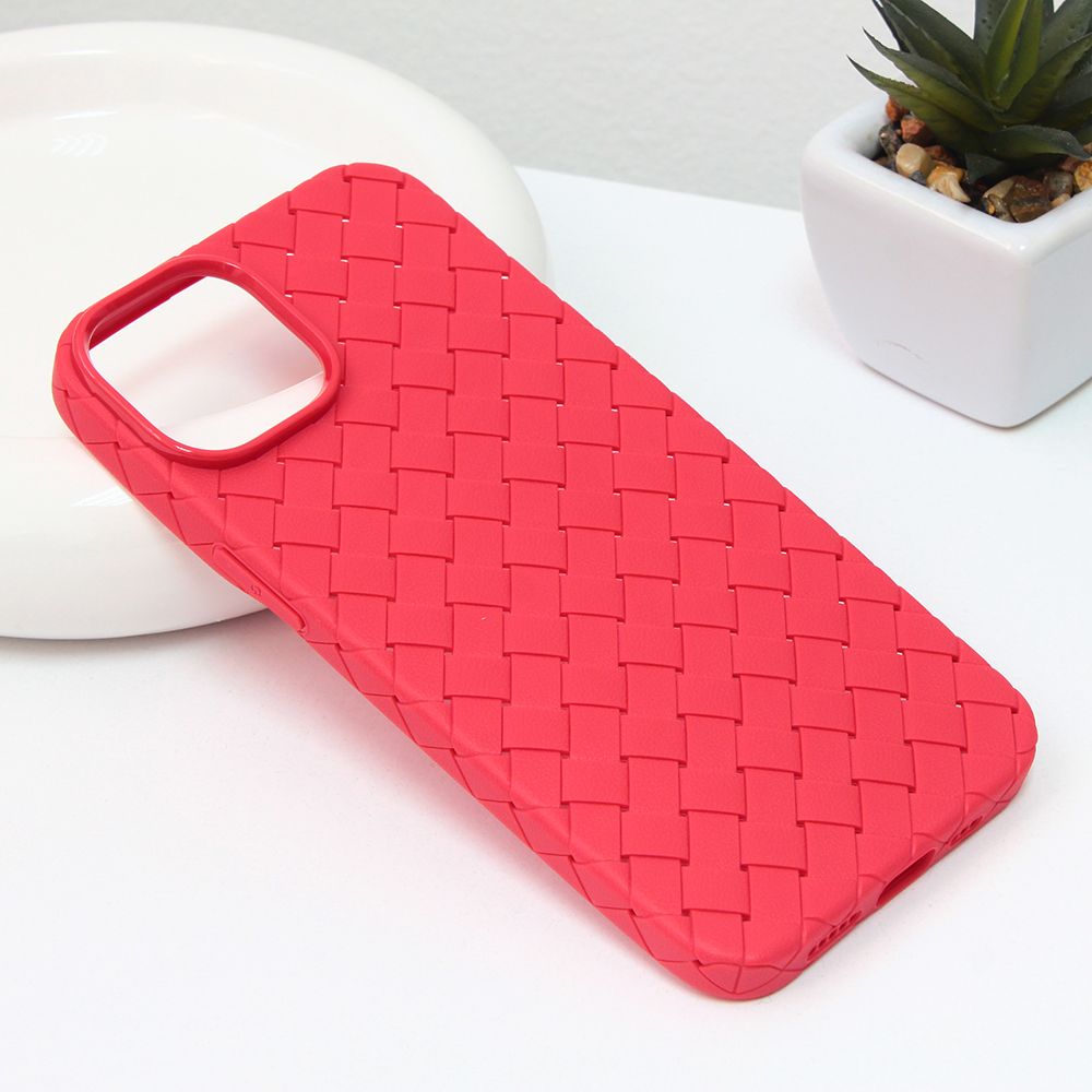 Maska za Apple iPhone 14 — Weave case, crvena