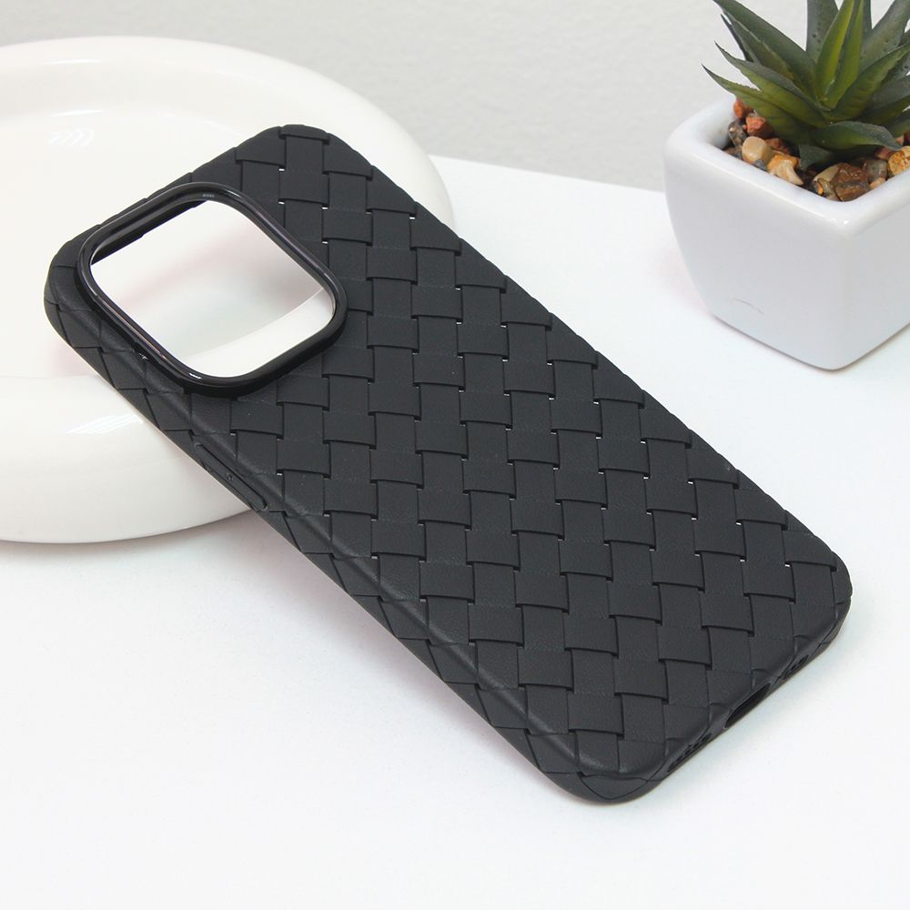 Maska za Apple iPhone 14 — Weave case, crna