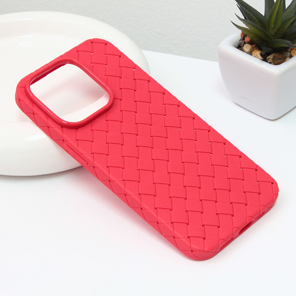 Maska za Apple iPhone 14 — Weave case, crvena