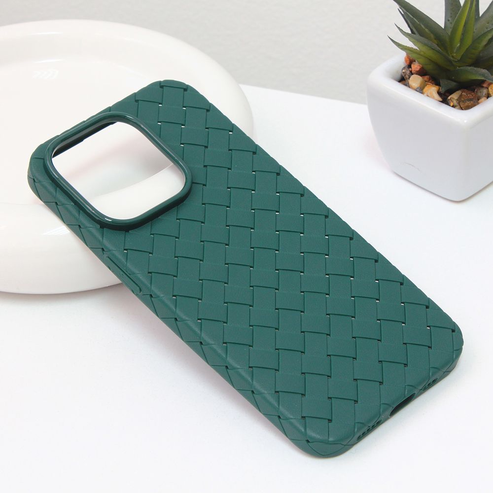 Maska za Apple iPhone 14 — Weave case, zelena