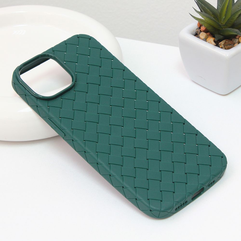 Maska za Apple iPhone 14 — Weave case, zelena