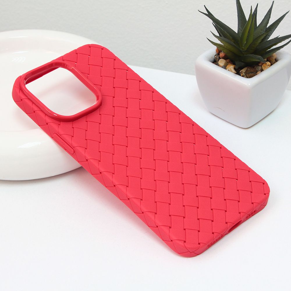 Maska za Apple iPhone 14 Pro Max — Weave case, crvena