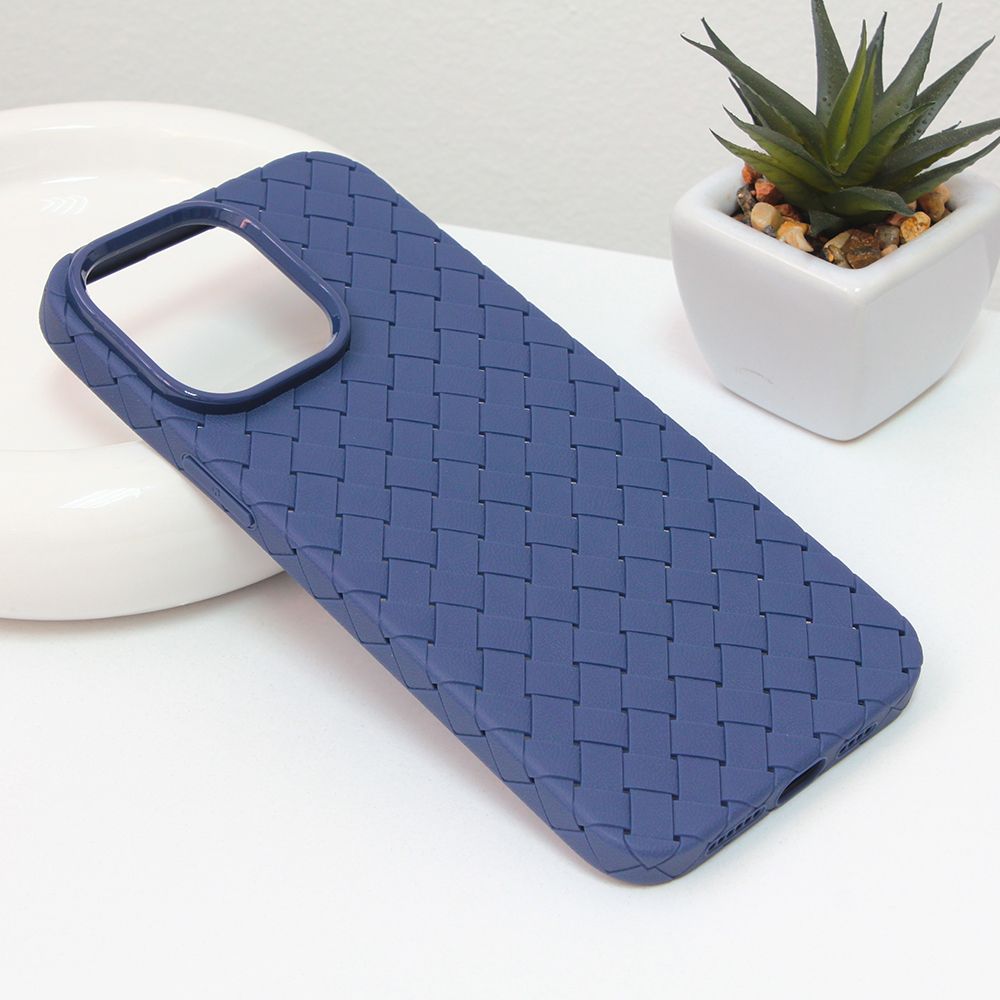 Maska za Apple iPhone 14 Pro Max — Weave case, plava