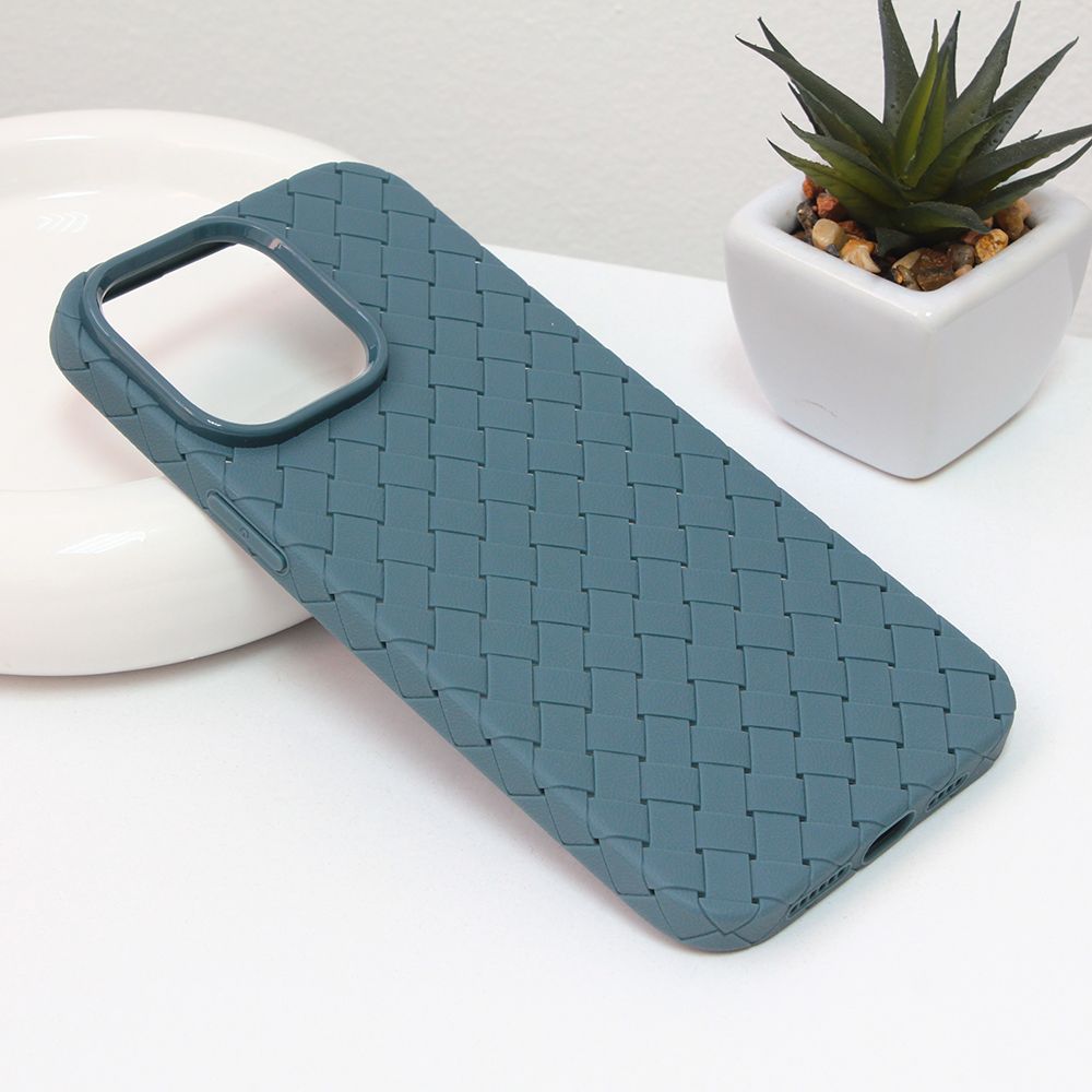 Maska za Apple iPhone 14 Pro Max — Weave case, svetlo zelena