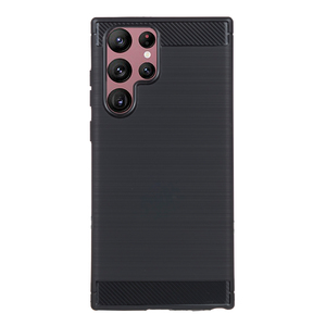 Maska za Samsung Galaxy S22 Ultra — TPU Brushed, crna