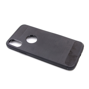 Maska za Apple iPhone XS — TPU Brushed, black