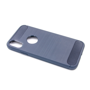 Maska za Apple iPhone XS — TPU Brushed, blue
