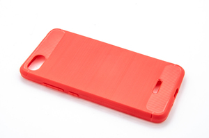 Maska za Xiaomi Redmi 6A — TPU Brushed, red