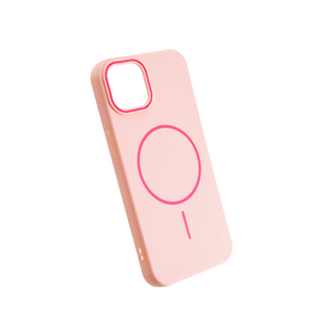 Maska za Apple iPhone 14 — TPU Camera Line Magsafe, roza