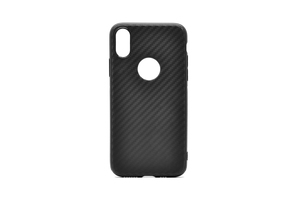 Maska za Apple iPhone XS — TPU Carbon 0,3mm, black