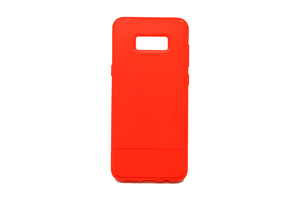Maska za Samsung Galaxy S8 Plus — TPU Carbon, red