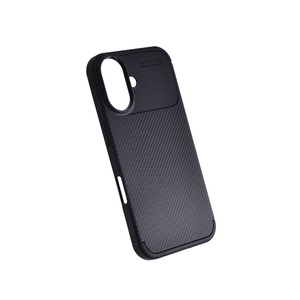 Maska za Apple iPhone 16 — TPU Carbon NEW, black