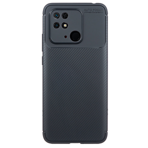 Maska za Xiaomi Redmi 10C — TPU Carbon NEW, black