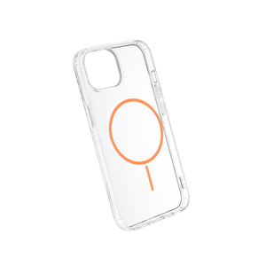 Maska za Apple iPhone 13 — TPU Clear Color Magsafe, narandzasta