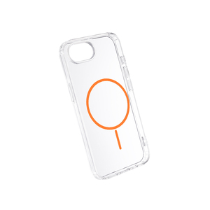 Maska za Apple iPhone 16e — TPU Clear Color Magsafe, narandzasta