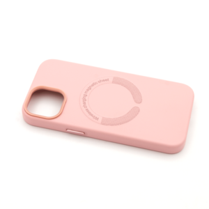 Maska za Apple iPhone 15 Plus — TPU Color Skin Magsafe, roza