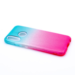 Maska za Huawei P20 Lite — TPU Double Shine green/pink