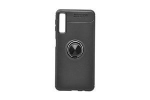 Maska za Samsung Galaxy A7 2018 — TPU Magnet Ring, black