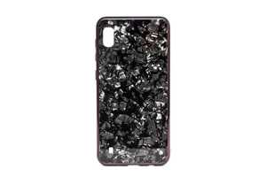 Maska za Samsung Galaxy A10s — TPU Marble, crna