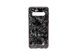 Maska za Samsung Galaxy S10 — TPU Marble, crna