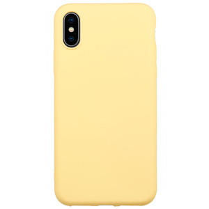 Maska za Apple iPhone XS — TPU Matte, zuta